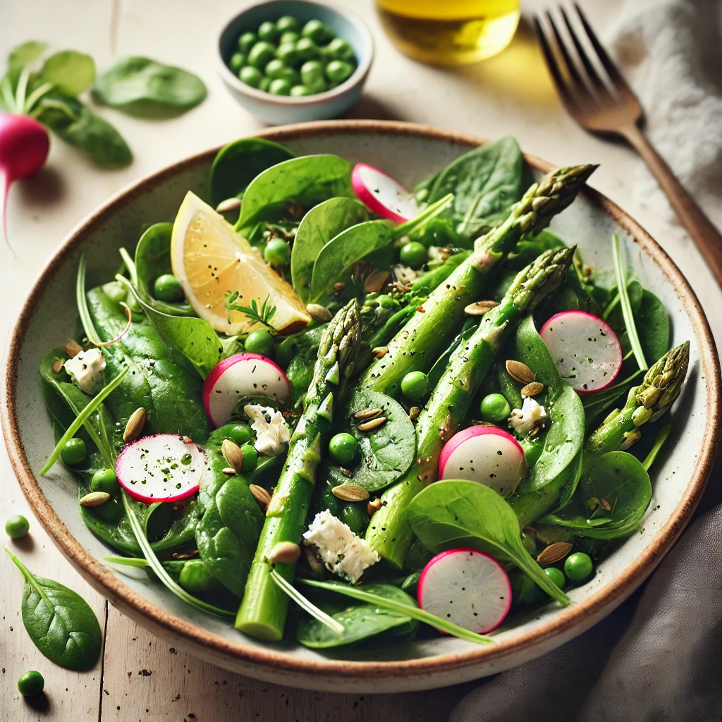 Nutrition de printemps et force du vert