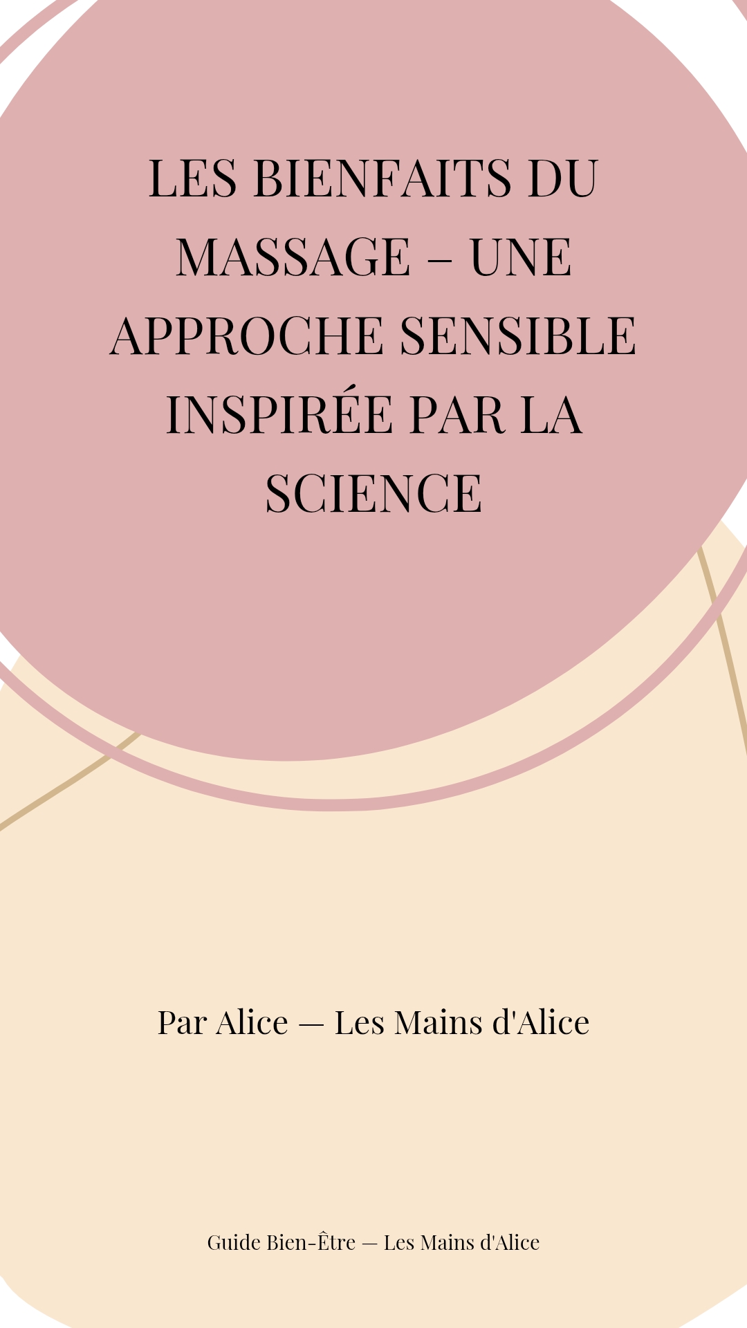 Guide Bienfaits Massage